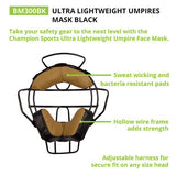 Champion Ultra Lightweight Umpire Mask