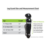 SOFTBALL ADJUSTABLE UMPIRE'S SHIN GUARD - Stripes Plus