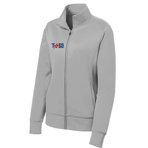 TASO Volleyball Women's Jacket GRAY AND WHITE