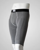 TP G - THIGHPRO Protective Umpire Compression Shorts - Gray