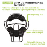 Champion Ultra Light Umpire Face Mask