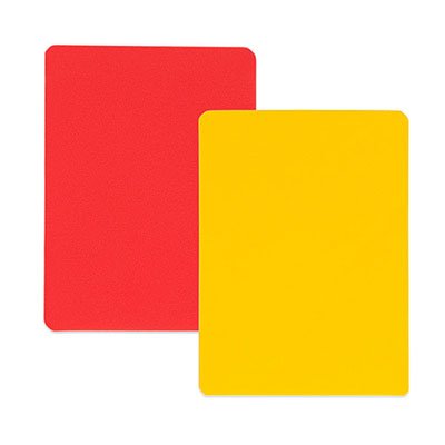 Red & Yellow Penalty Cards - Stripes Plus