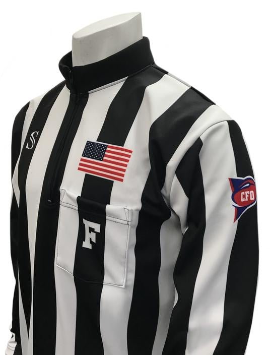 Smitty Sublimated CFO Cold Weather Football Long Sleeve Shirt - Stripes Plus