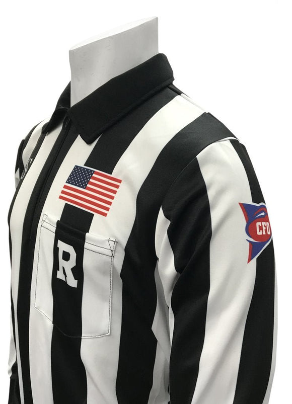 Smitty Sublimated CFO Football Long Sleeve Shirt - Stripes Plus