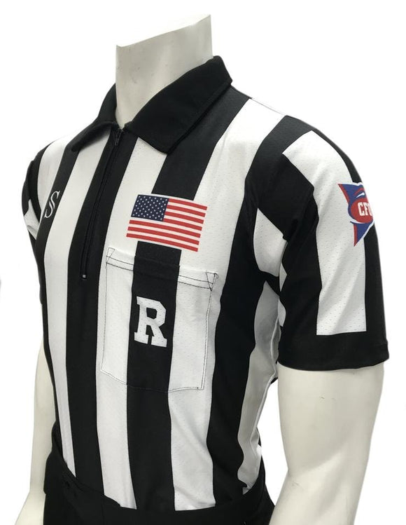 Smitty Sublimated CFO Football Short Sleeve Shirt - Stripes Plus