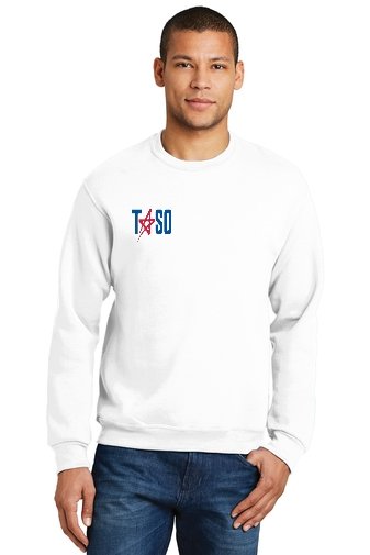 TASO Embroidered Volleyball Sweatshirt - Stripes Plus