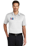 WHITE TASO Embroidered Volleyball Short Sleeve Shirt - Stripes Plus