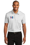 WHITE TASO Embroidered Volleyball Short Sleeve Shirt - Stripes Plus